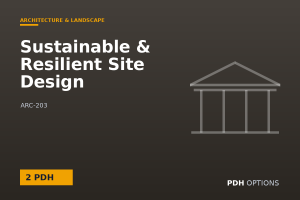 Sustainable & Resilient Site Design — PDH Options course cover