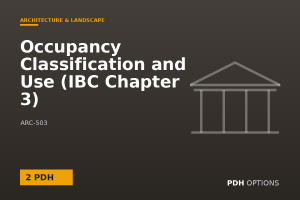 Occupancy Classification and Use (IBC Chapter 3) — PDH Options course cover