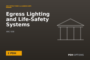 Egress Lighting and Life-Safety Systems — PDH Options course cover