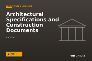 Architectural Specifications and Construction Documents — PDH Options course cover