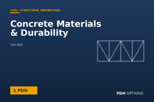 Concrete Materials & Durability — PDH Options course cover