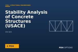 Stability Analysis of Concrete Structures (USACE) — PDH Options course cover
