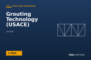 Grouting Technology (USACE) — PDH Options course cover