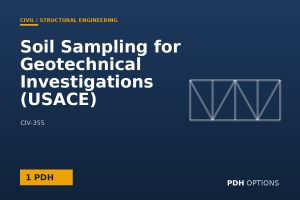 Soil Sampling for Geotechnical Investigations (USACE) — PDH Options course cover
