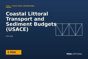 Coastal Littoral Transport and Sediment Budgets (USACE) — PDH Options course cover
