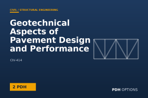 Geotechnical Aspects of Pavement Design and Performance (FHWA) — PDH Options course cover