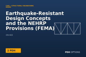 Earthquake-Resistant Design Concepts and the NEHRP Provisions (FEMA) — PDH Options course cover