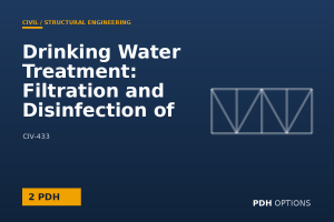 Drinking Water Treatment: Filtration and Disinfection of Surface Water (EPA) — PDH Options course cover
