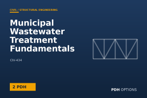 Municipal Wastewater Treatment Fundamentals (EPA) — PDH Options course cover