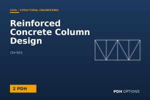 Reinforced Concrete Column Design — PDH Options course cover