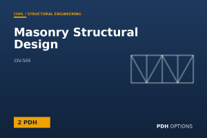 Masonry Structural Design — PDH Options course cover
