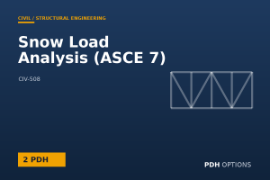 Snow Load Analysis (ASCE 7) — PDH Options course cover