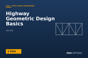 Highway Geometric Design Basics — PDH Options course cover