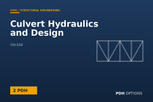 Culvert Hydraulics and Design — PDH Options course cover