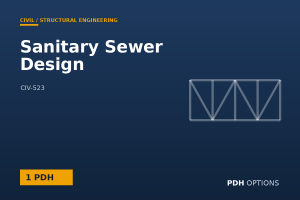 Sanitary Sewer Design — PDH Options course cover