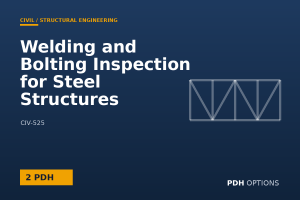 Welding and Bolting Inspection for Steel Structures — PDH Options course cover