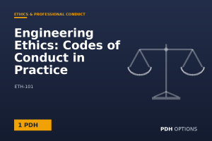 Engineering Ethics: Codes of Conduct in Practice — PDH Options course cover