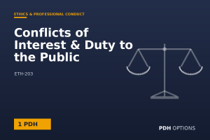 Conflicts of Interest & Duty to the Public — PDH Options course cover