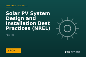 Solar PV System Design and Installation Best Practices (NREL) — PDH Options course cover
