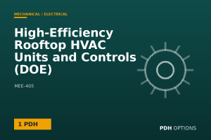 High-Efficiency Rooftop HVAC Units and Controls (DOE) — PDH Options course cover