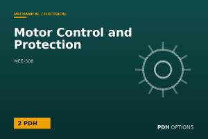 Motor Control and Protection — PDH Options course cover