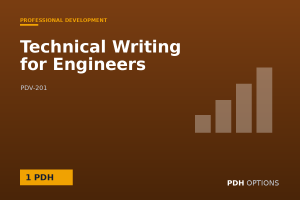 Technical Writing for Engineers — PDH Options course cover