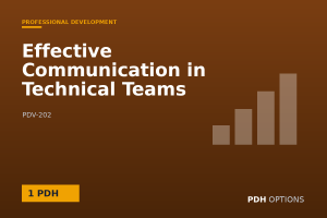 Effective Communication in Technical Teams — PDH Options course cover