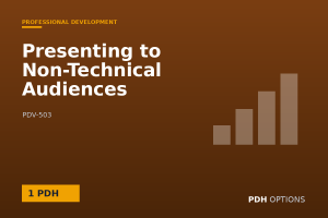 Presenting to Non-Technical Audiences — PDH Options course cover