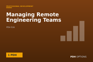 Managing Remote Engineering Teams — PDH Options course cover