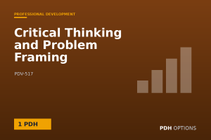 Critical Thinking and Problem Framing — PDH Options course cover