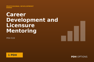 Career Development and Licensure Mentoring — PDH Options course cover