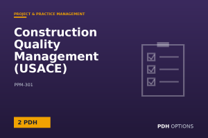 Construction Quality Management (USACE) — PDH Options course cover