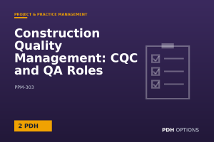 Construction Quality Management: CQC and QA Roles Under USACE ER 1180-1-6 (USACE) — PDH Options course cover
