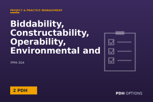 Biddability, Constructability, Operability, Environmental and Sustainability Reviews Under USACE ER 415-1-11 (USACE) — PDH Options course cover