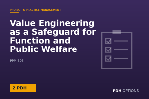 Value Engineering as a Safeguard for Function and Public Welfare Under USACE ER 11-1-321 (USACE) — PDH Options course cover