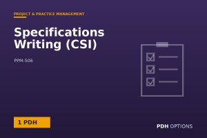 Specifications Writing (CSI) — PDH Options course cover
