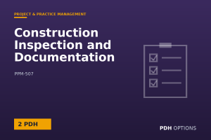 Construction Inspection and Documentation — PDH Options course cover