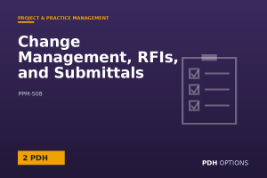 Change Management, RFIs, and Submittals — PDH Options course cover