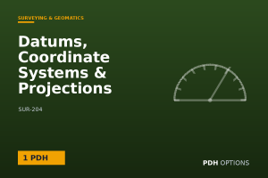 Datums, Coordinate Systems & Projections — PDH Options course cover