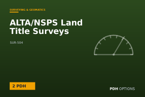 ALTA/NSPS Land Title Surveys — PDH Options course cover