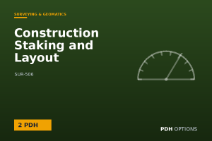 Construction Staking and Layout — PDH Options course cover