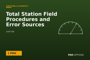 Total Station Field Procedures and Error Sources — PDH Options course cover