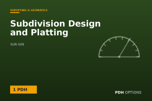 Subdivision Design and Platting — PDH Options course cover