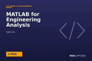 MATLAB for Engineering Analysis — PDH Options course cover