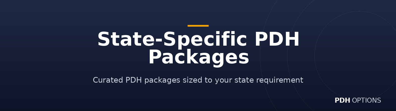 State-Specific PDH Packages