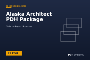 Alaska Architect PDH Package (25 PDH) — PDH Options state package cover
