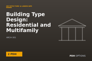 Building Type Design: Residential and Multifamily — PDH Options course cover