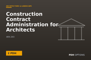 Construction Contract Administration for Architects — PDH Options course cover