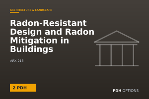 Radon-Resistant Design and Radon Mitigation in Buildings — PDH Options course cover