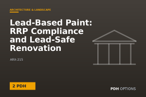 Lead-Based Paint: RRP Compliance and Lead-Safe Renovation — PDH Options course cover